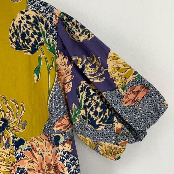 Next Multicolor Floral Print Short Sleeve Ruffle Tiered Dress Size 11yrs - Picture 5 of 8